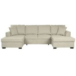 Разтегателен диван Home ESPRIT От пясък Модерен 298 x 154 x 92 cm