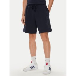 adidas Спортни шорти ALL SZN Fleece Graphic IW1195 Син Regular Fit