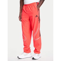 adidas Долнище анцуг Teamgeist adicolor JW5871 Червен Loose Fit