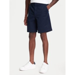 Calvin Klein Jeans Шорти от плат LV040EM618 Тъмносин Regular Fit