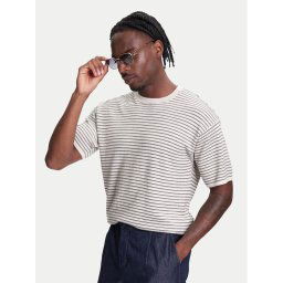 United Colors Of Benetton Тишърт 1195K109V Бежов Relaxed Fit