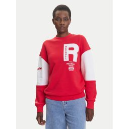 Pepe Jeans Суитшърт Red Bull Racing Panel Team RL580010 Червен Relaxed Fit