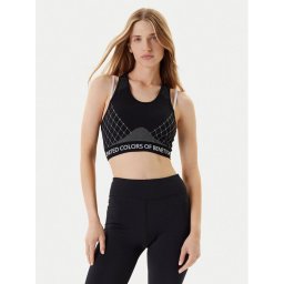 United Colors Of Benetton Спортен сутиен 3SW63H00I Черен