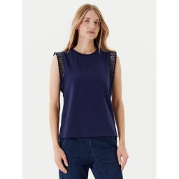United Colors Of Benetton Блуза 3IFVD10AC Тъмносин Regular Fit