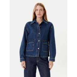 United Colors Of Benetton Дънково яке 296XDN07R Тъмносин Relaxed Fit