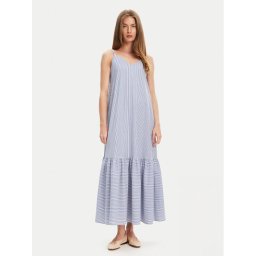 United Colors Of Benetton Лятна рокля 4SZRDV0B8 Син Relaxed Fit