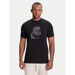 KARL LAGERFELD Тишърт 755042 553235 Черен Regular Fit