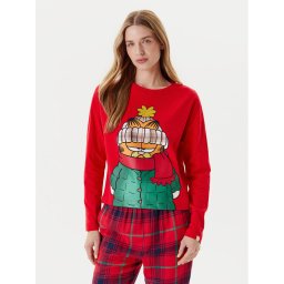 United Colors Of Benetton Тениска на пижама 3DKE3M06L Червен Regular Fit
