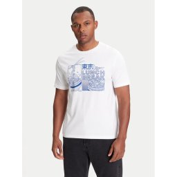 United Colors Of Benetton Тишърт 3I1XU10A4 Бял Relaxed Fit
