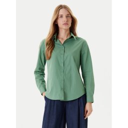 United Colors Of Benetton Риза 5HAXDQ0AX Зелен Regular Fit