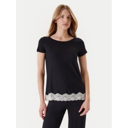 United Colors Of Benetton Тениска на пижама 3Z123M314 Черен Regular Fit