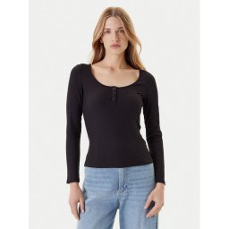 Guess Блуза O5YI00 KCQ72 Черен Regular Fit