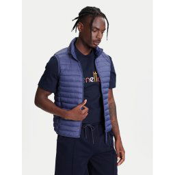 United Colors Of Benetton Елек 2TWDUJ00P Син Regular Fit