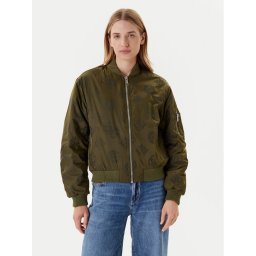 Guess Яке бомбър W5YL08 WHDK2 Каки Regular Fit