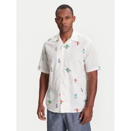 United Colors Of Benetton Риза 5HPWUQ05B Бежов Regular Fit