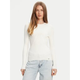 Guess Пуловер W5YR08 Z0040 Бял Regular Fit