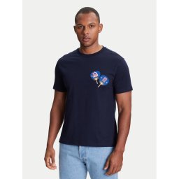 United Colors Of Benetton Тишърт 3I1XU1096 Тъмносин Regular Fit