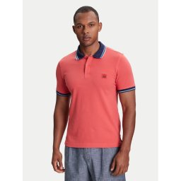 United Colors Of Benetton Тениска с яка и копчета 3F9HU302E Бордо Regular Fit