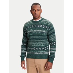 United Colors Of Benetton Пуловер 1137K107V Зелен Regular Fit
