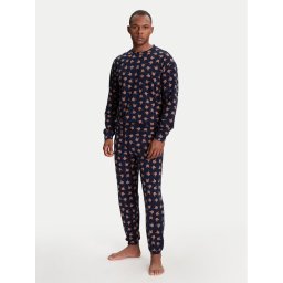 United Colors Of Benetton Пижама 38DK4P02L Тъмносин Regular Fit