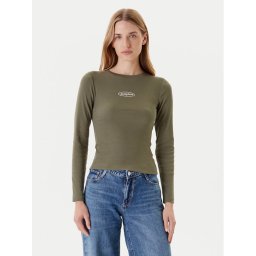 Guess Jeans Блуза W5YP38 KA0H1 Каки Slim Fit