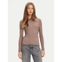 Guess Пуловер W5YR08 Z0040 Кафяв Regular Fit