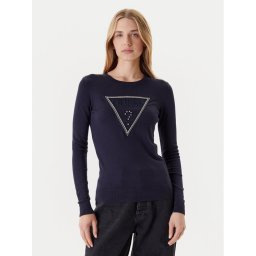 Guess Пуловер W5YR23 Z2NQ2 Тъмносин Regular Fit