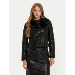 Marciano Guess Яке от имитация на кожа Camille 4BGL31 7204A Черен Regular Fit