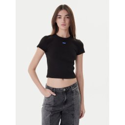 Hugo Тишърт Baby 50510749 Черен Slim Fit