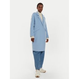 United Colors Of Benetton Вълнено палто 28F7DN06B Син Regular Fit