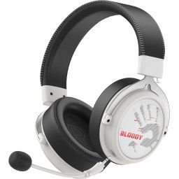 A4tech Bloody МR-590 Геймърски безжични слушалки с микрофон,Bluetooth 3.5мм жак, бял