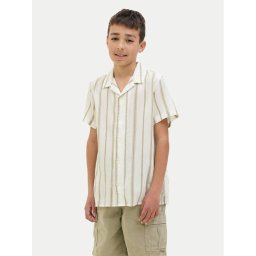Jack & Jones Junior Риза Luke 12277304 Бял Relaxed Fit