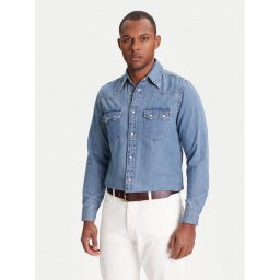 United Colors Of Benetton дънкова риза 5RZKUQ03F Син Regular Fit