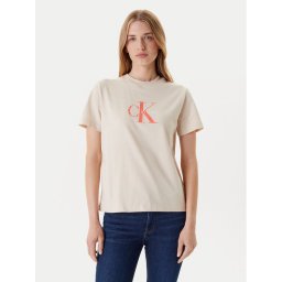 Calvin Klein Jeans Тишърт Hero Classic LV047B865G Бежов Regular Fit