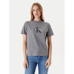 Calvin Klein Jeans Тишърт Hero Classic LV047B865G Сив Regular Fit