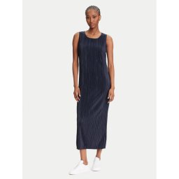 Calvin Klein Ежедневна рокля LV044A211G Тъмносин Slim Fit
