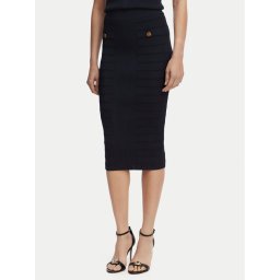 Guess Мини пола W5YD66 Z0130 Тъмносин Slim Fit