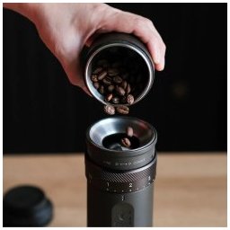 Portable Electric Coffee Grinder Fino Tundra Brown