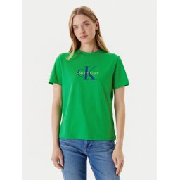 Calvin Klein Jeans Тишърт Hero Classic LV047B865G Зелен Regular Fit