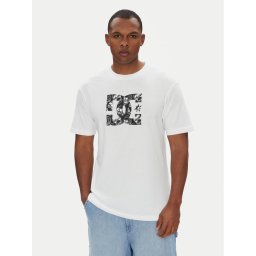DC Shoes Тишърт ADYZT05461 Бял Regular Fit