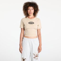Тениска adidas Originals Campus 2000 Back Cut Out Rib T-Shirt Stone Khaki XS