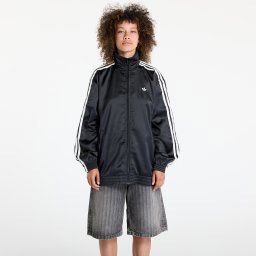 Яке adidas Originals Satin Firebird Track Top Ruffle 3-Stripes Black XS