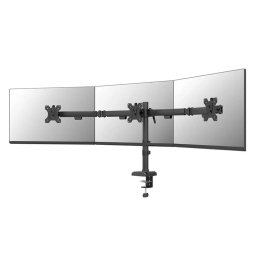 Neomounts Nero Triple Flat Screen Desk Mount (phone holder+Quick-fix clamp/