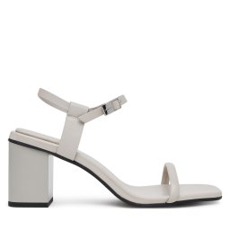 Сандали Calvin Klein Block Heel Sandal 75 Lth HW0HW02650 Сив