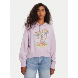 Billabong Суитшърт All Time EBJFT00146 Виолетов Boxy Fit