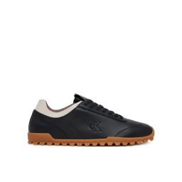 Calvin Klein Jeans Сникърси Low Profile Runner Mg Lth Mix YW0YW01847 Черен
