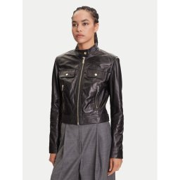 Marciano Guess Кожено яке 5YGL09 7345A Черен Regular Fit