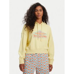 Billabong Суитшърт All Time EBJFT00146 Жълт Boxy Fit
