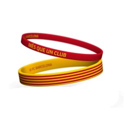 Barcelona FC Силиконови гривни червено/жълти