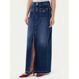 Guess Дънкова пола W5YD63 D5QP3 Син Regular Fit